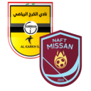 Alineación del partido Al Karkh vs Naft Maysan | Iraq Stars League · 17 sep. 2026