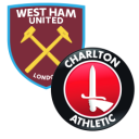 West Ham vs Charlton Athletic match lineup | EFL Championship · 22 Aug 2026
