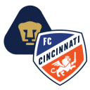 Alineación del partido FC Cincinnati vs Pumas | Leagues Cup · 8 ago. 2026