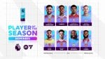 Lista de candidatos para el premio al Mejor Jugador de la Temporada en la Premier League