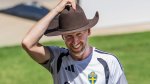 Potter Appears in Cowboy Hat at Swedish National Team Camp