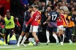 Rodrigo Bentancur sent off after violent altercation against Manchester United