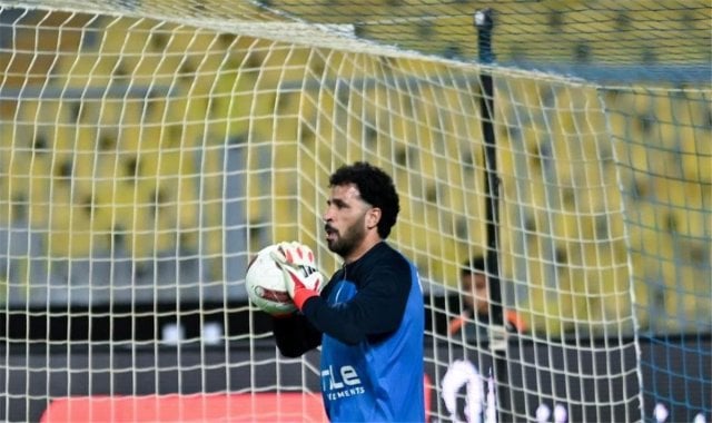 El Mahdi Soliman garde les buts du Zamalek contre Ghazl El Mahalla