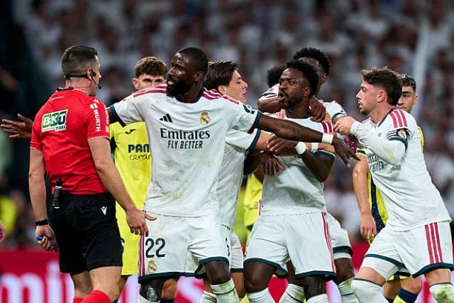 What did Vinicius say after being sent off against Villarreal?