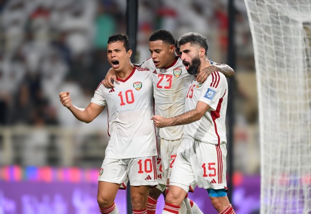 The UAE team defeats the Qatar team by five
