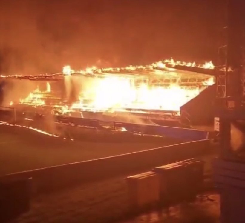 Teenagers Set Fire to the Stadium of One of Finland's Most Famous Clubs