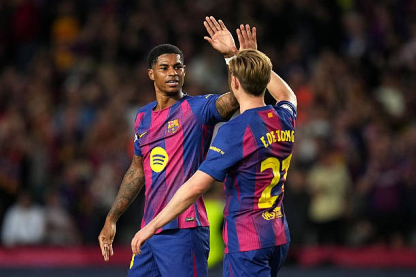 De Jong and Rashford Absent from Barcelona Training Before Betis Clash