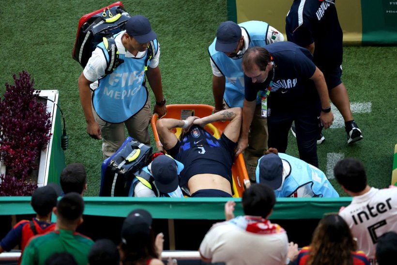 Suspicion de rupture grave du ligament croisé pour Manuel Ugarte