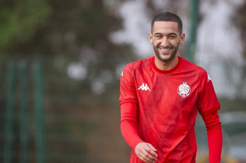 Hakim Ziyech Returns to Wydad Training Ahead of New Season