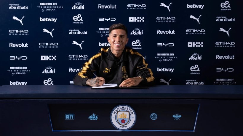 Officiellement : Manchester City annonce le transfert d'Enzo Fernández