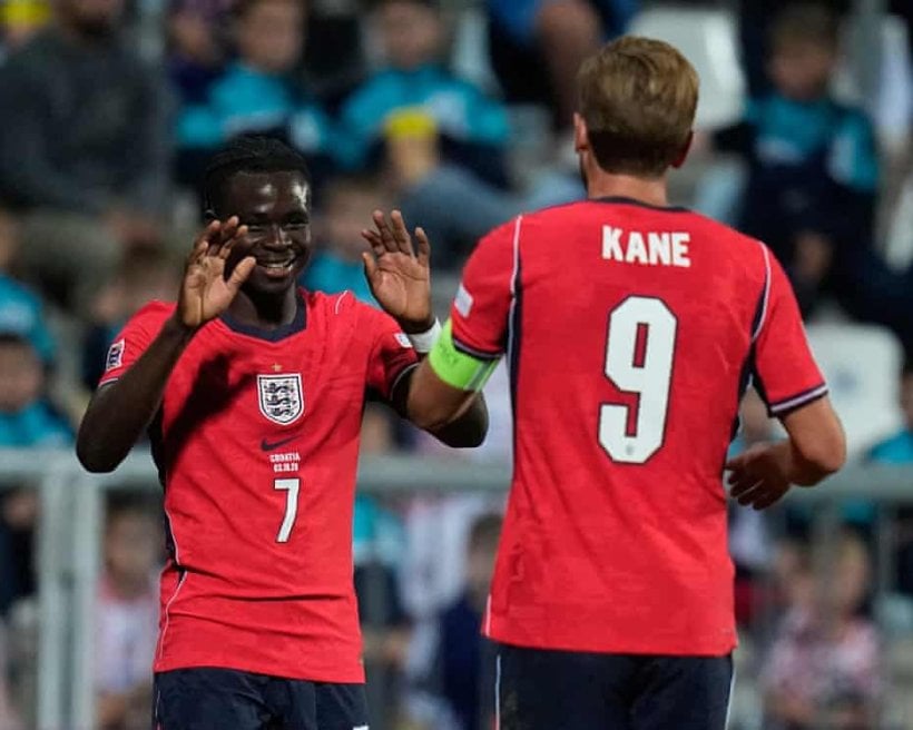 England thrash Croatia with historic seven-goal haul in UEFA Nations League