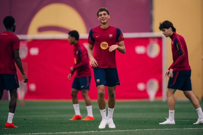 Hamza Abdelkarim returns to FC Barcelona training