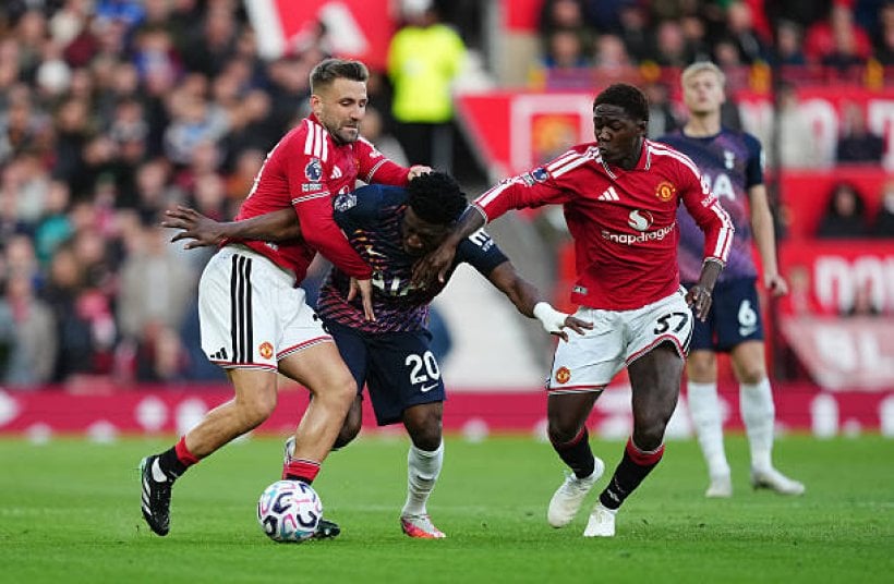Kobbie Mainoo and Luke Shaw miss Manchester United training ahead of Atlético clash