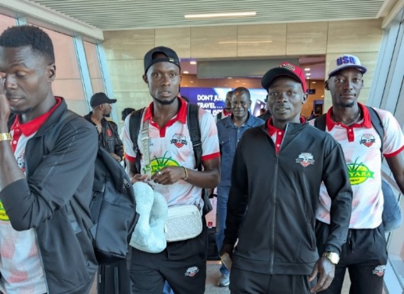 Kyetara's Ugandan delegation arrives at Cairo airport ahead of Al Ahly clash