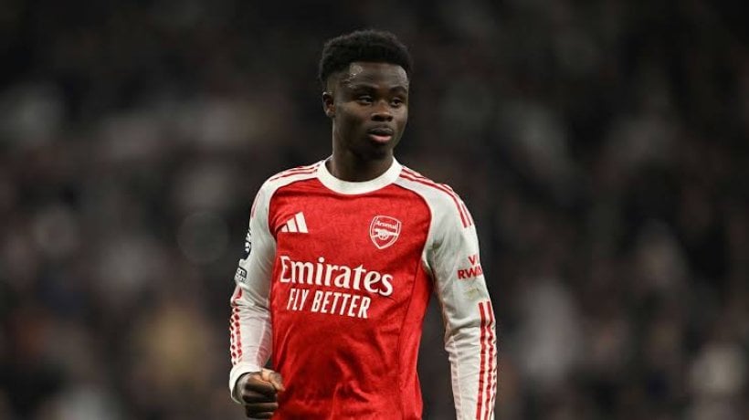 Arsenal suffer shock as Saka faces two-month absence
