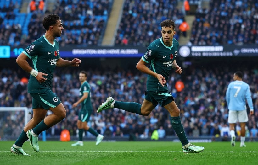 Brighton defeat Manchester City in the Premier League and threaten their lead