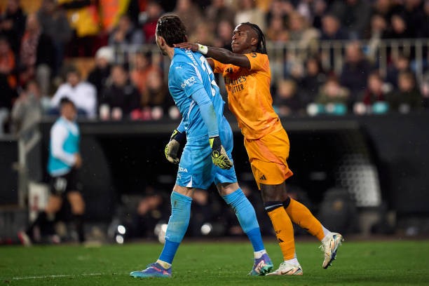 Does Vinicius face a harsh punishment after being sent off against Valencia?