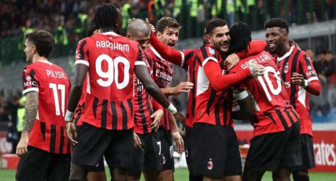 Milan temporarily tops Serie A with victory over Lecce