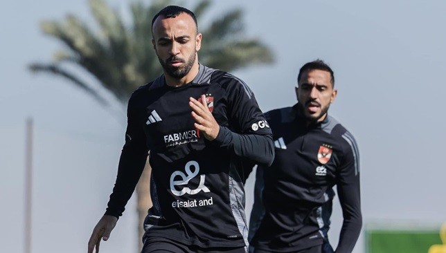 Kahraba participates in Al-Ahly’s training in preparation for the match between Chabab Belouizdad