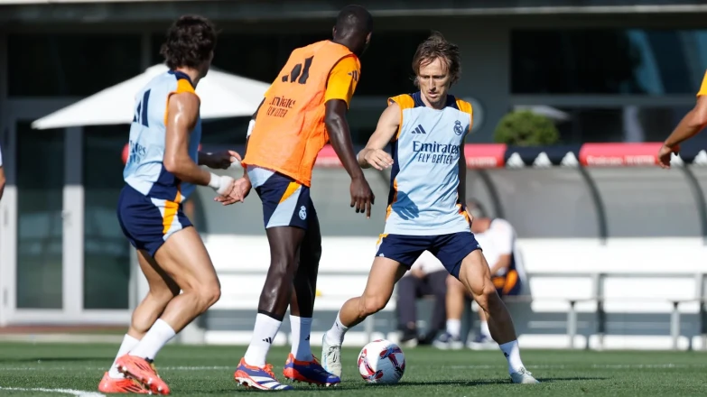 Modric is in Real Madrid training