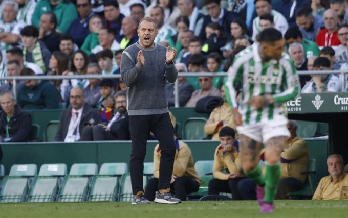 Flick was sent off in front of Betis