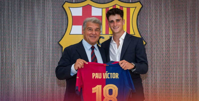 Officially... Barcelona announces the renewal of Pau Victor's contract