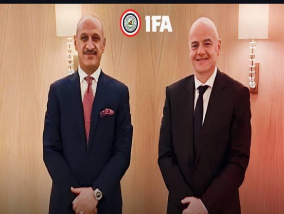Gianni Infantino invites the President of the Iraqi Football Federation to attend the Paris Olympics