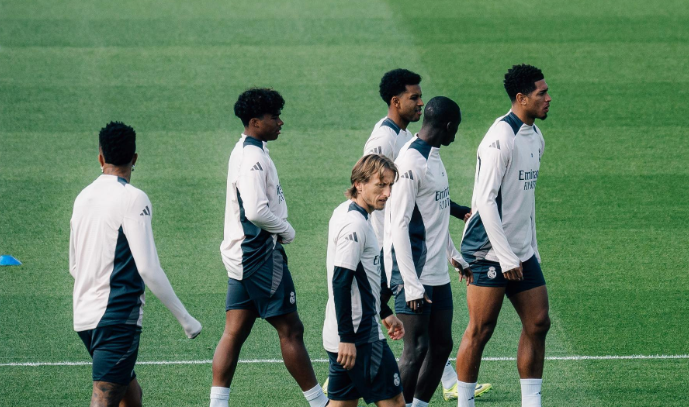 Many absences from Real Madrid training