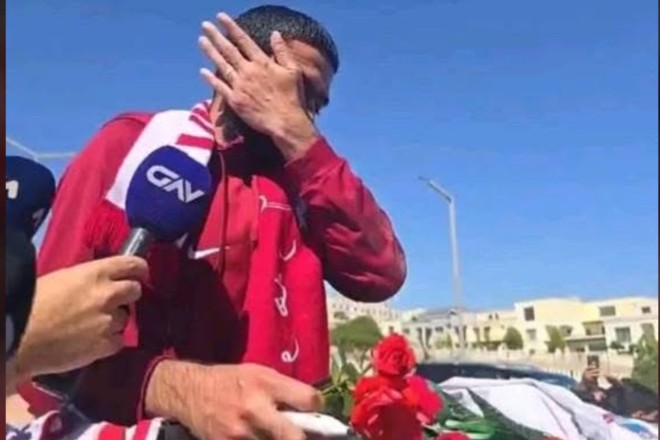 Con lágrimas, Talal Al-Balushi se despide de los aficionados de Zakho