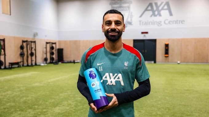 Mohamed Salah, player of the month in the Premier League