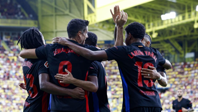 Barcelona sweeps Villarreal in La Liga