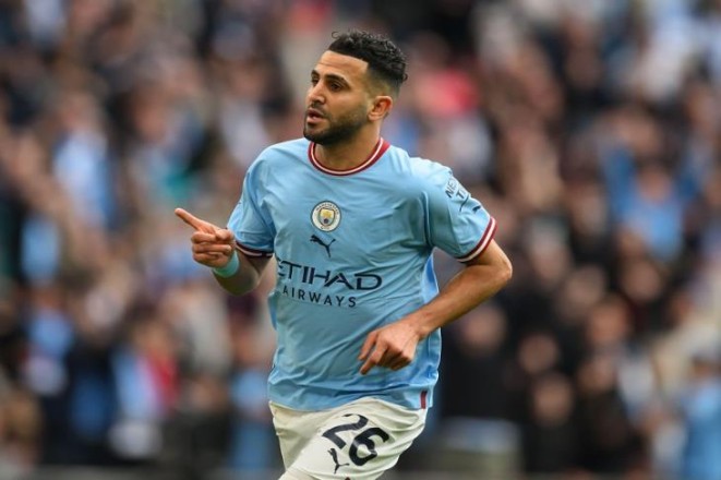 Man City is flirting with its former star, Riyad Mahrez