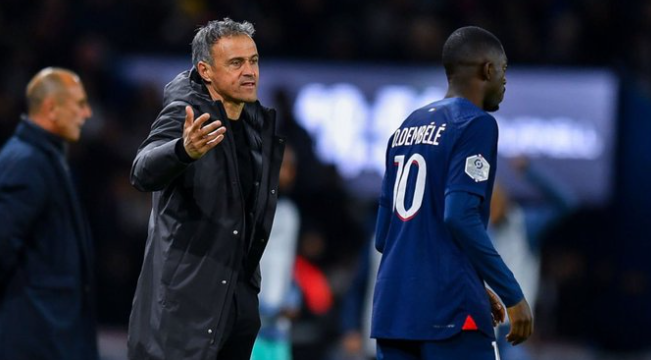 Enrique decides to exclude Dembele from the Arsenal signing