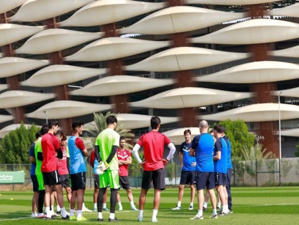 The Iraqi national team continues its preparations to face Jordan