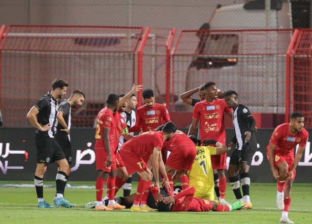 The youth player suffers a horrific injury