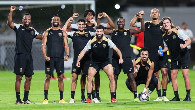 Al-Shanqeeti’s participation in Al-Ittihad’s training