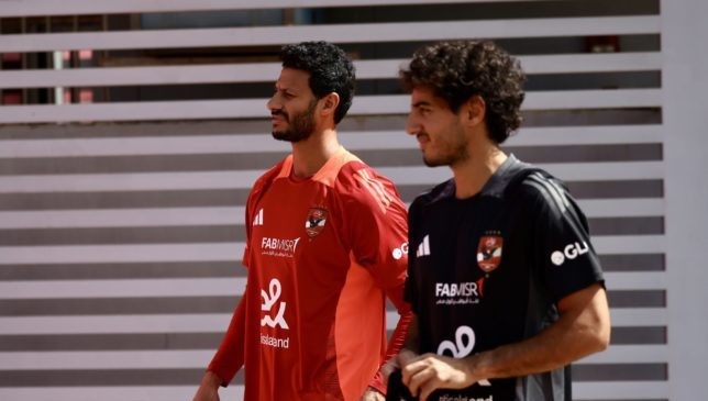 Imam Ashour is in Al-Ahly training