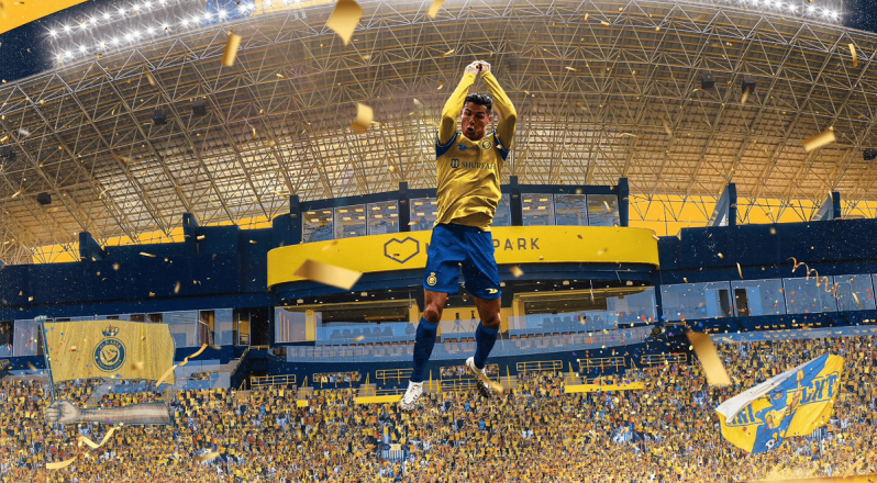 Cristiano Ronaldo participates with Al-Nasr in the Al-Raed match