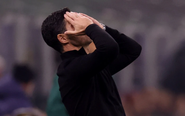 Arteta: We are disappointed, and every day we have to change something big