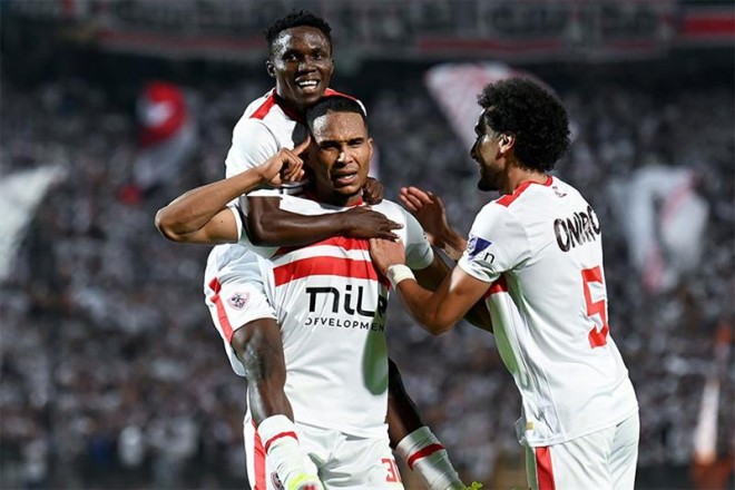Zamalek is playing a friendly match against Al-Ittihad Saudi Arabia