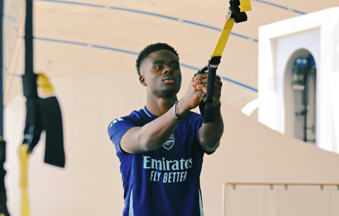 Saka continues to work for return soon