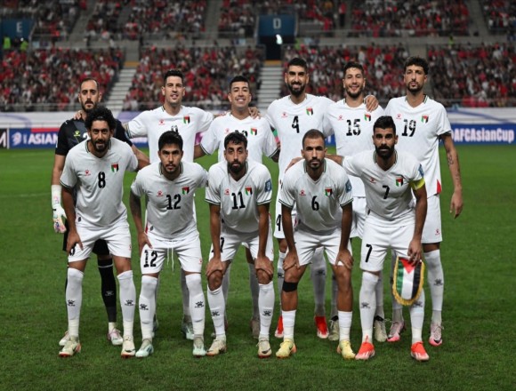 The Palestinian team draws with the Korean Samson
