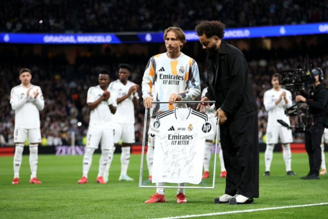 Marcelo receives a legendary honor in the Bernabeu