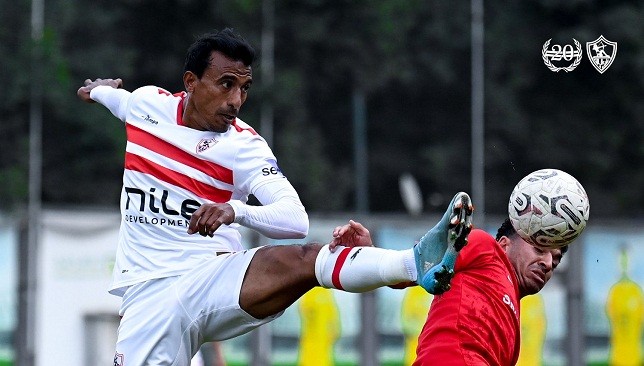 Mohamed Abdel Shafi attends Zamalek training
