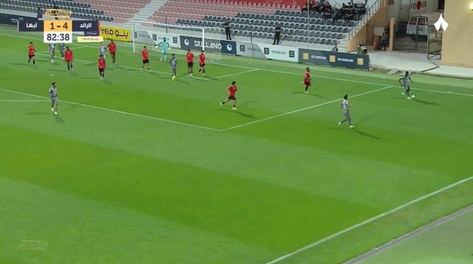 Goal Yousri Bouzok For Team Al-Raed Against Abha minute 84