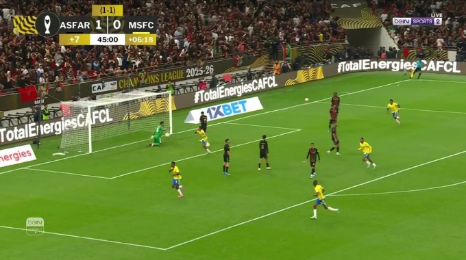 Gol Teboho Mokoena Para el equipo Sundowns Contra FAR Rabat en el minuto 45
