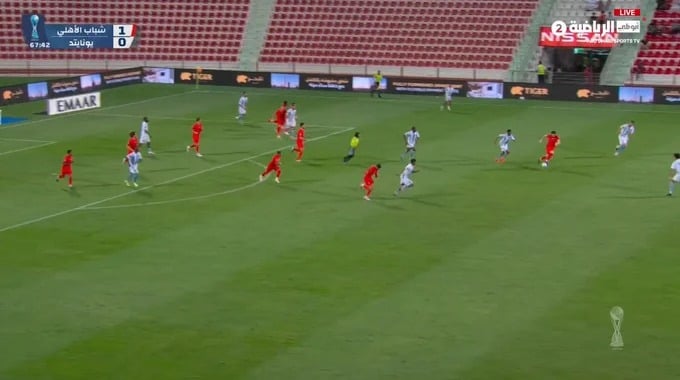 Goal Breno Lemos For Team Shabab Al-Ahli Against United FC minute 68