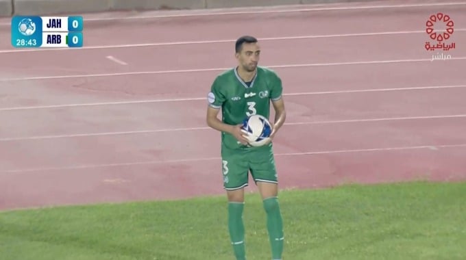 هدف زيد قنبر لفريق العربي بمواجهة الجهراء بالدقيقة 30