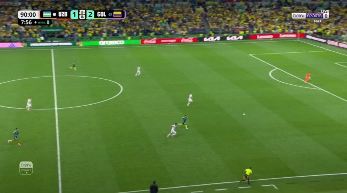 Goal Jáminton Campaz For Team Colombia Against Uzbekistan minute 90