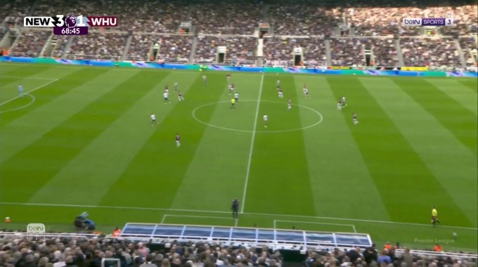 But Taty Castellanos Pour l’équipe West Ham Contre Newcastle à la minute 69